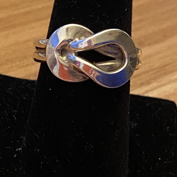Vintage Mexico lover's knot 925 sterling silver ring ❤️ - Picture 6 of 6